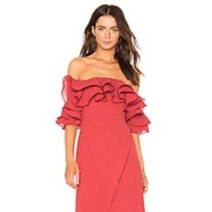 Revolve - Immerse Midi Red Dress by C/MEO 💃🏼